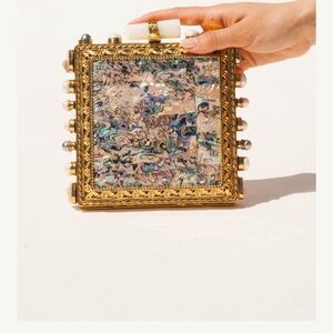 Prestige Gold and Multicolor Clutch